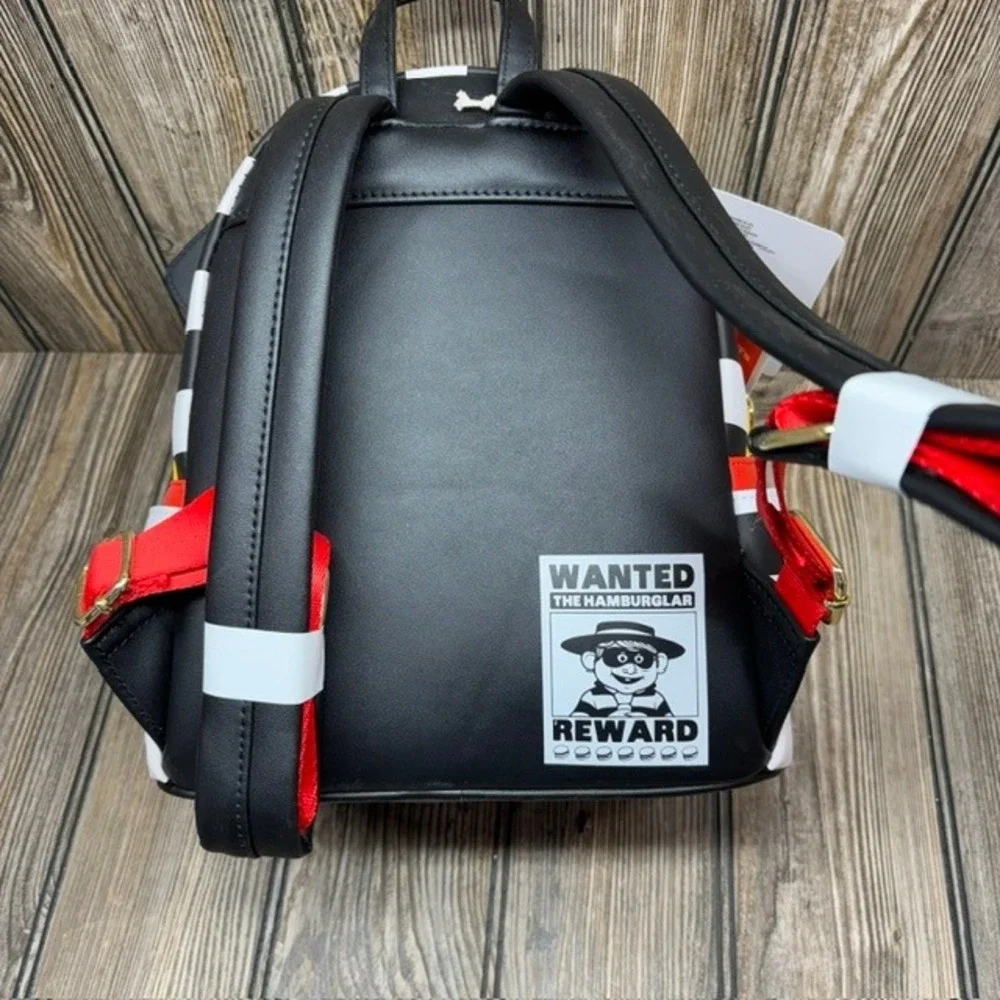 New Loungefly Hamburglar McDonald's Cosplay Mini Backpack